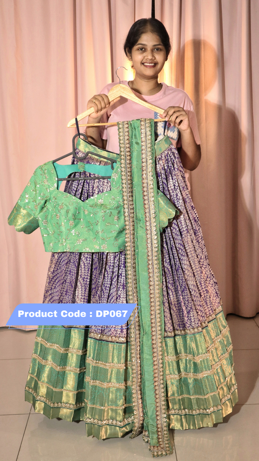 Premium Pattu Ready-Wear Half Saree