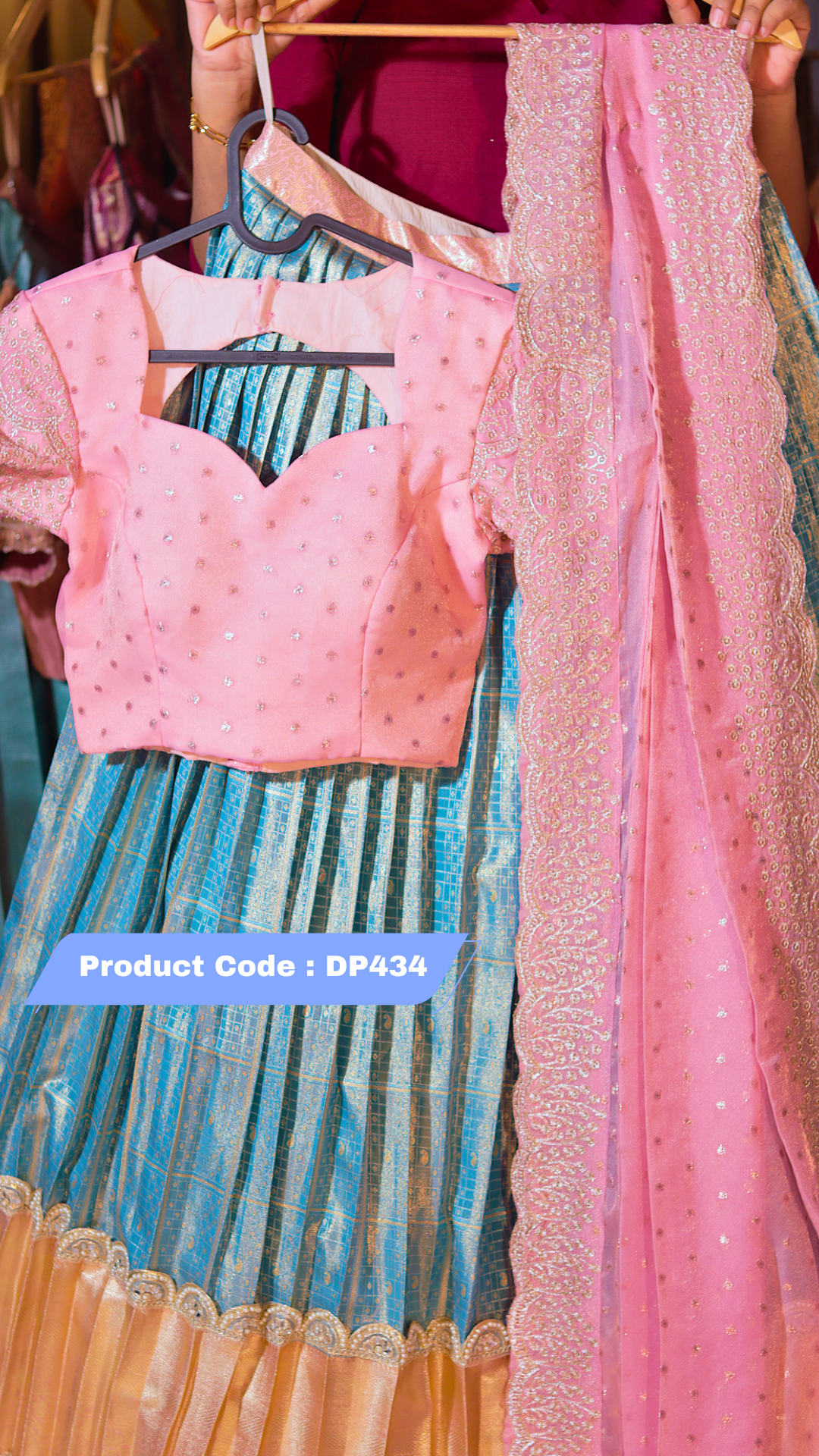 DP434 - RAKSHA BANDAN KANCHI PATTU HALF SAREE