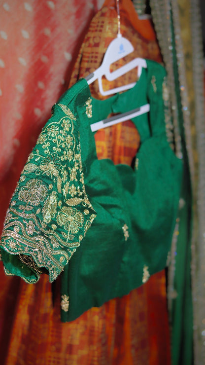 DP264 - Premium Pattu Ready-Wear Half Saree