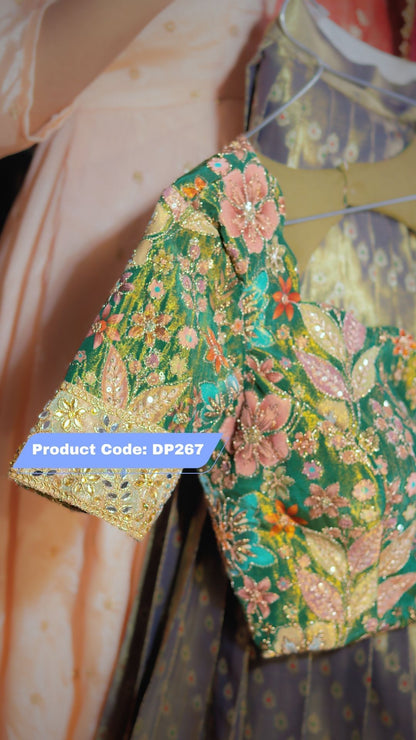 DP267 - Premium Pattu Ready-Wear Half Saree