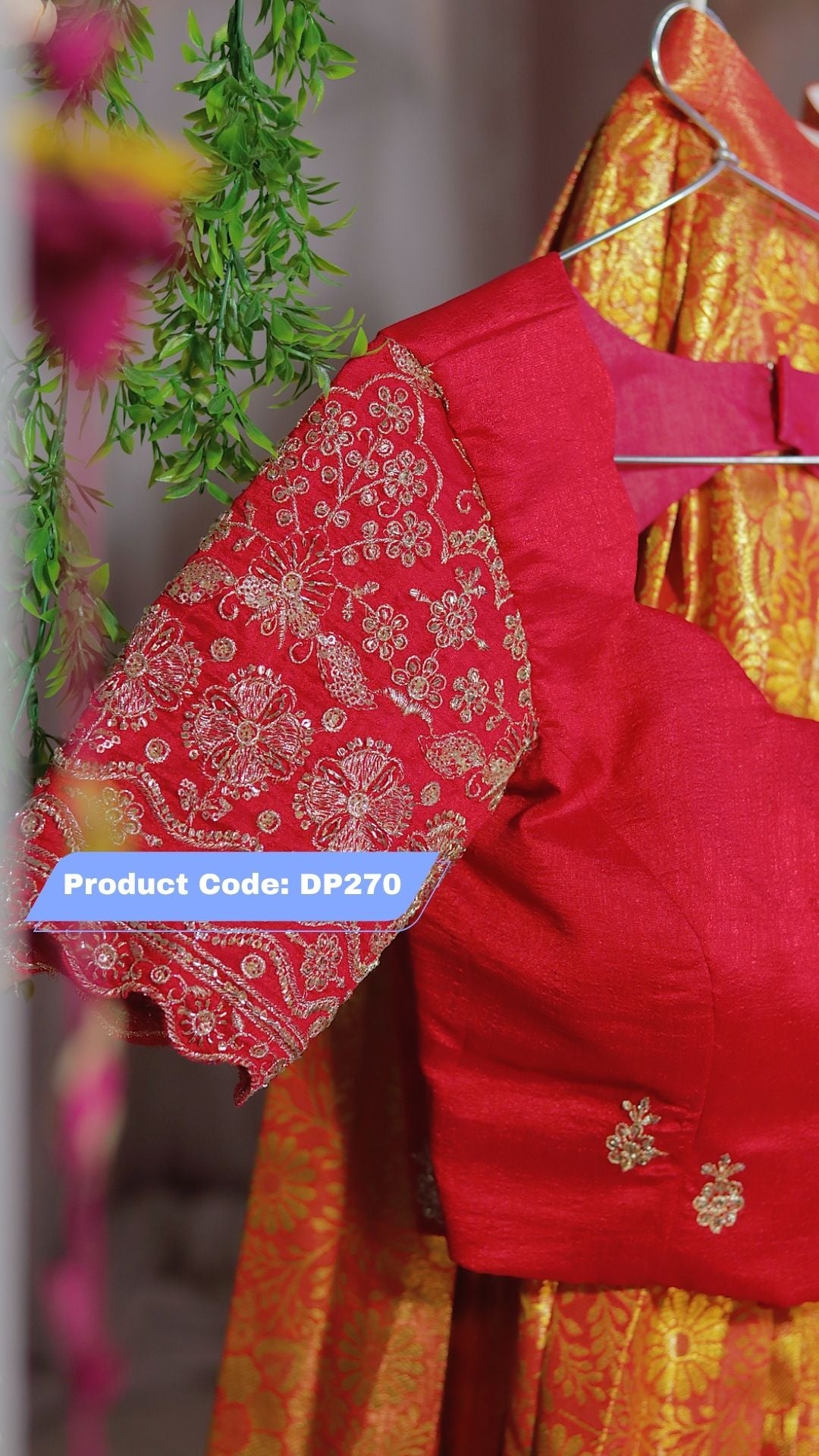 DP270 - Premium Pattu Ready-Wear Half Saree