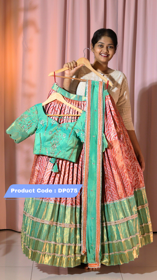 Premium Pattu Ready-Wear Half Saree