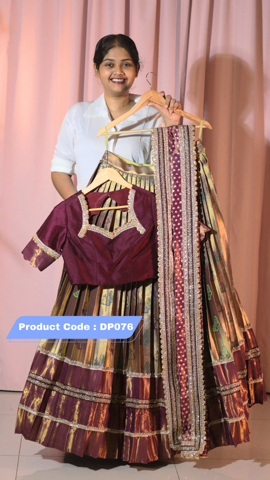 Premium Pattu Ready-Wear Half Saree