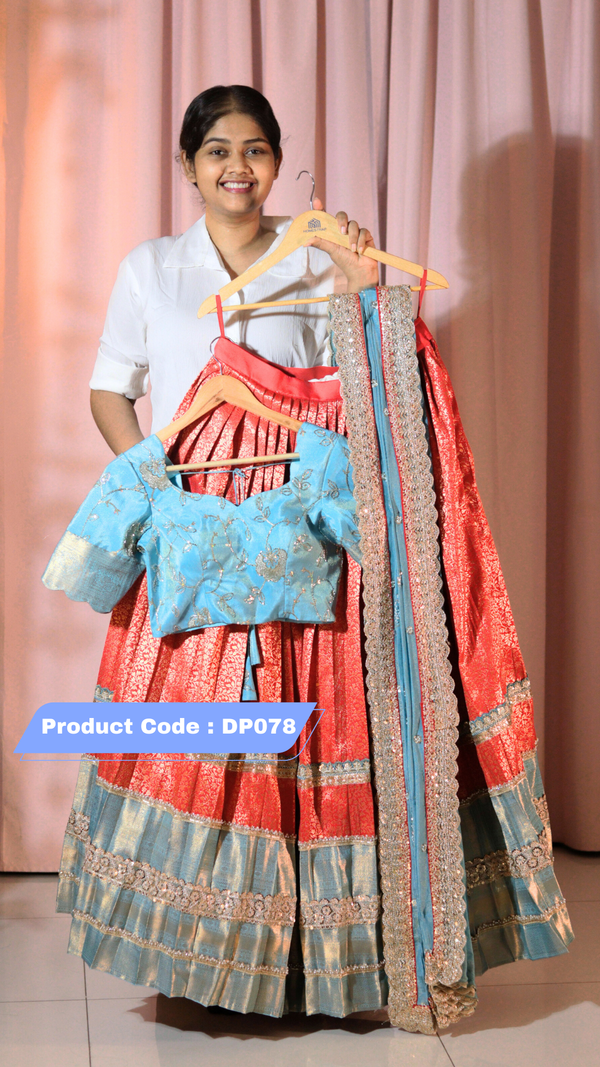 Premium Pattu Ready-Wear Half Saree