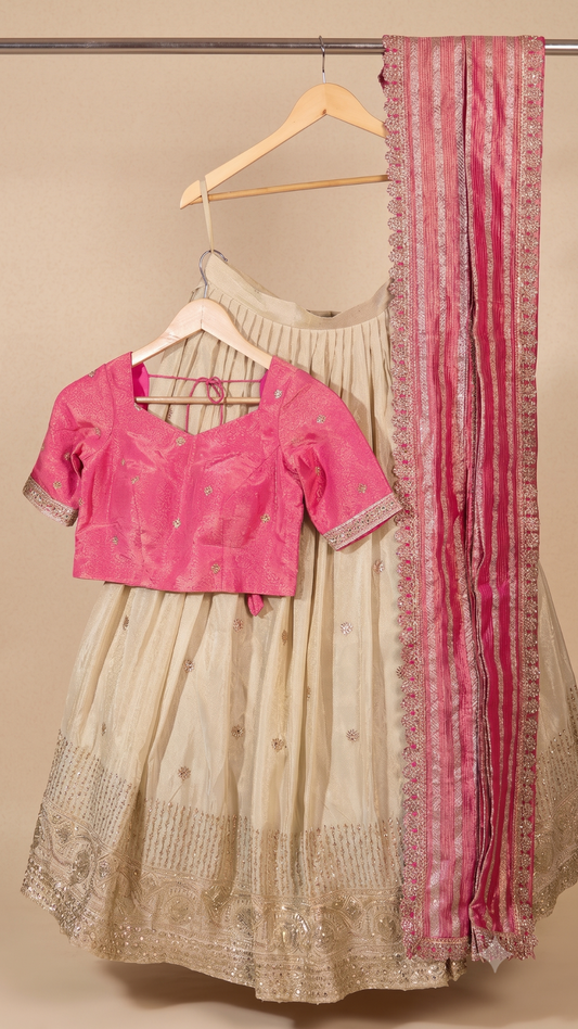 DP301 - Ready to Wear Half Half Sarees