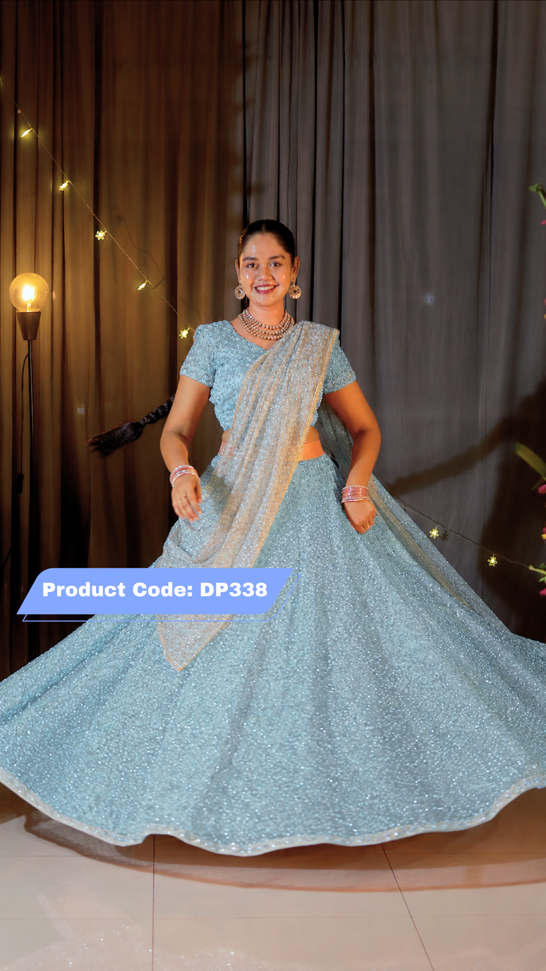 DP338 - Party wear Designer Half Saree