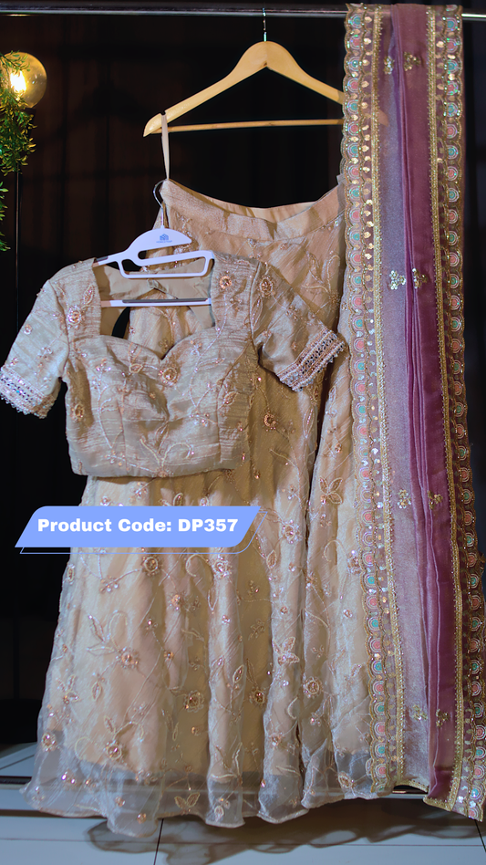 DP357 - Designer Half saree - Customization