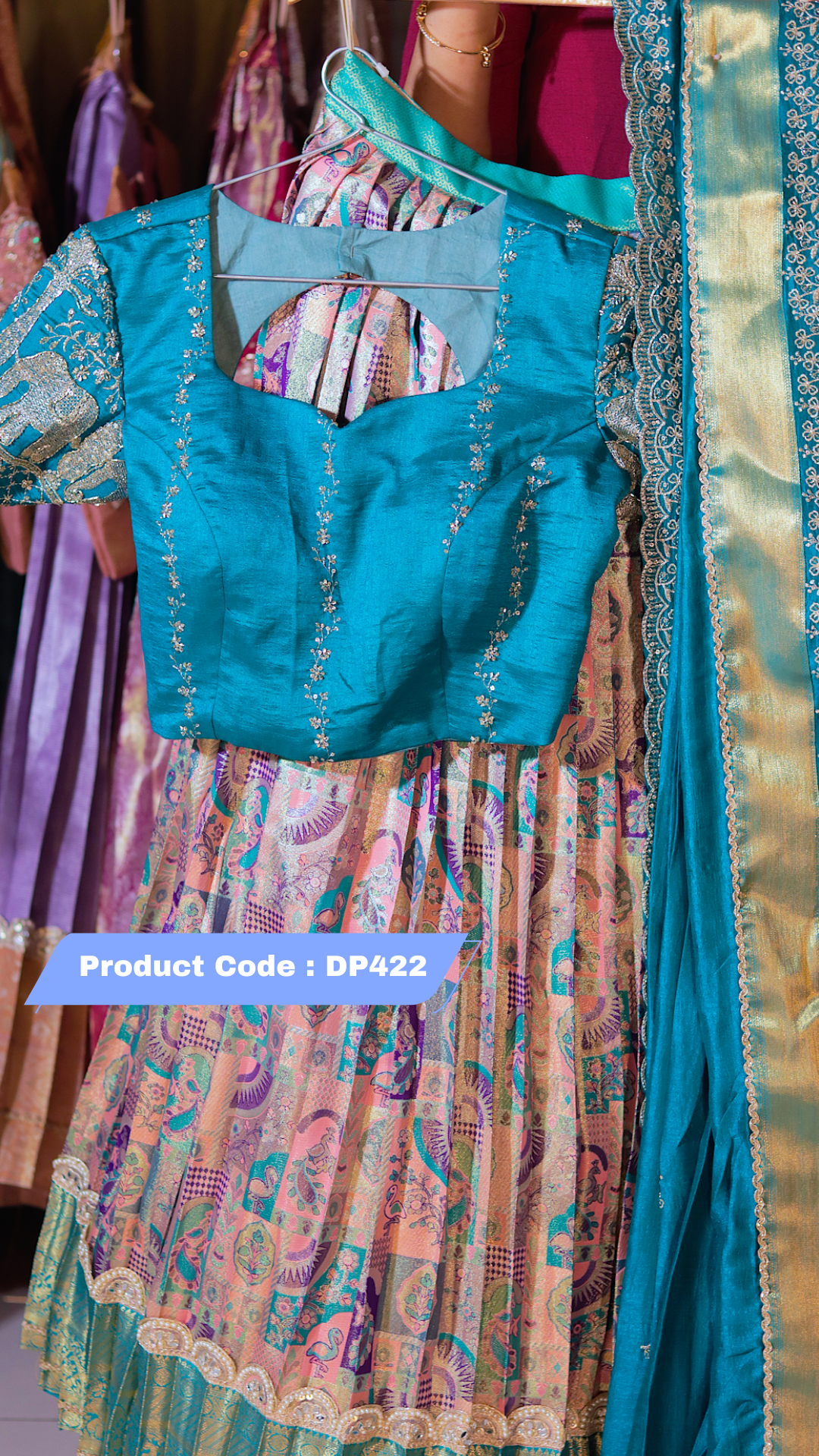 DP422 - RAKSHA BANDAN KANCHI PATTU HALF SAREE
