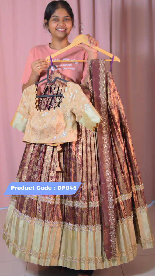 Premium Pattu Ready-Wear Half Saree