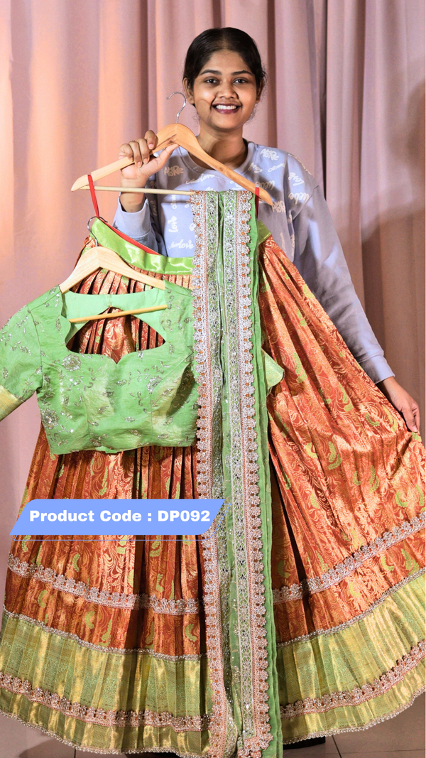 Premium Pattu Ready-Wear Half Saree