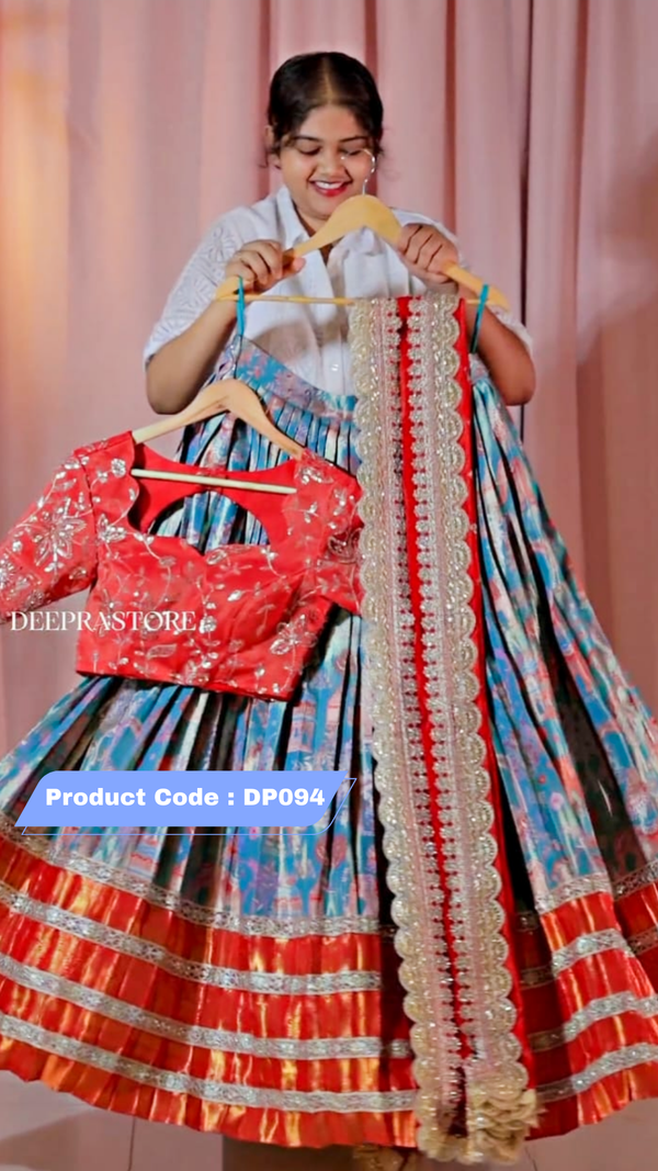 Premium Pattu Ready-Wear Half Saree