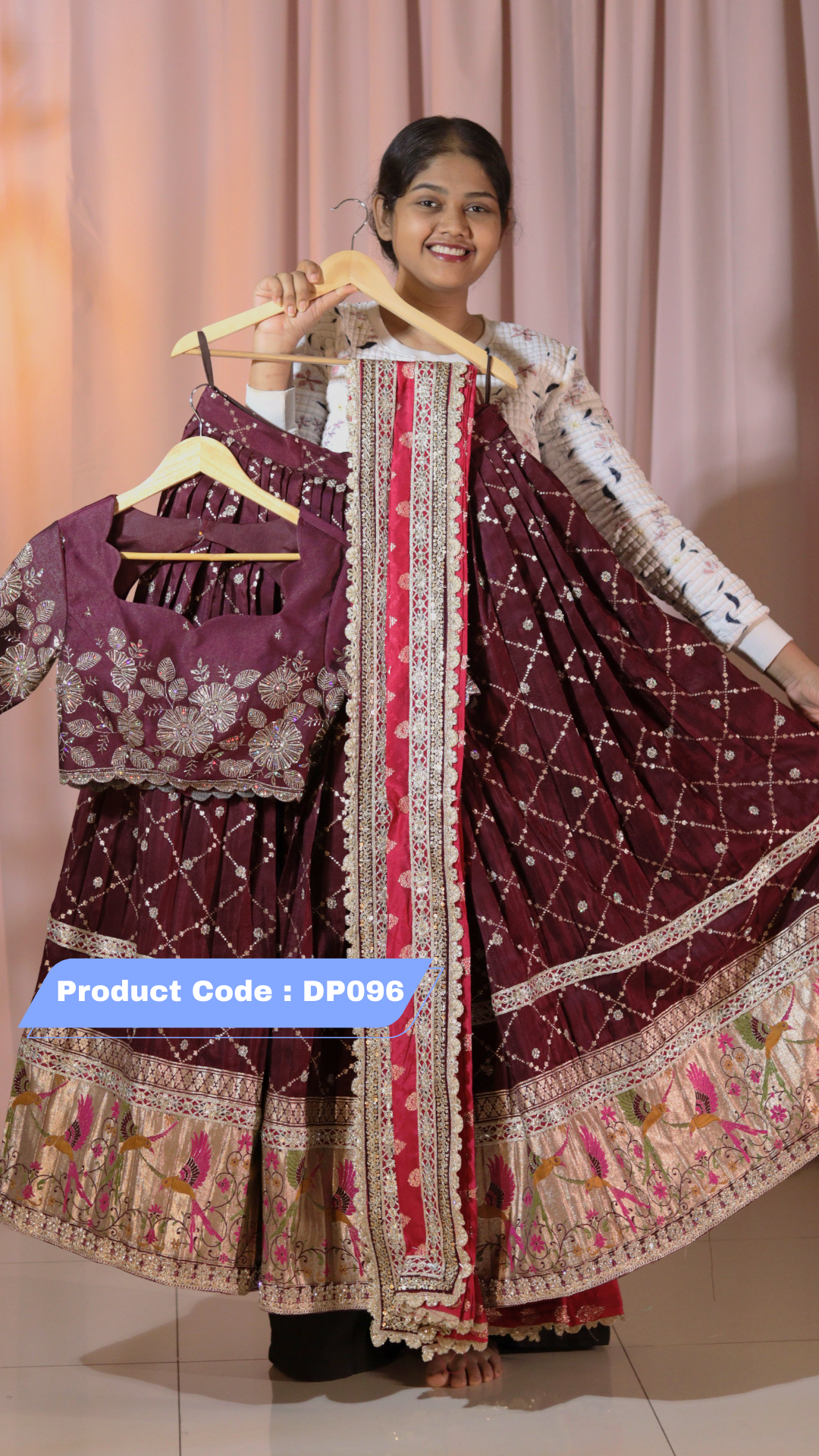 Custom made Pythani Half Saree