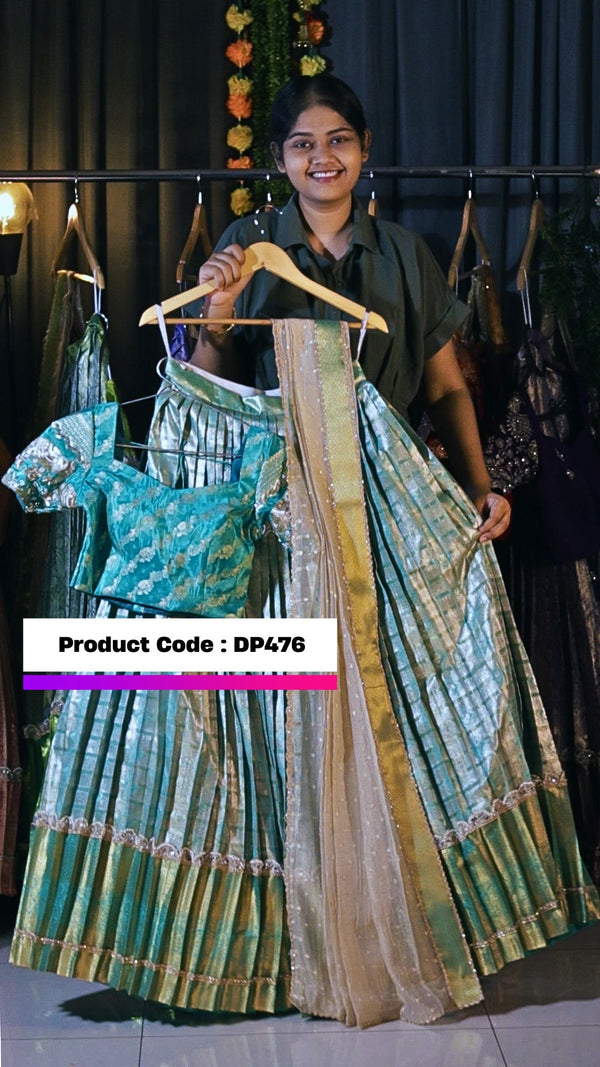 DP476 - KANCHIPATTU HALF SAREE