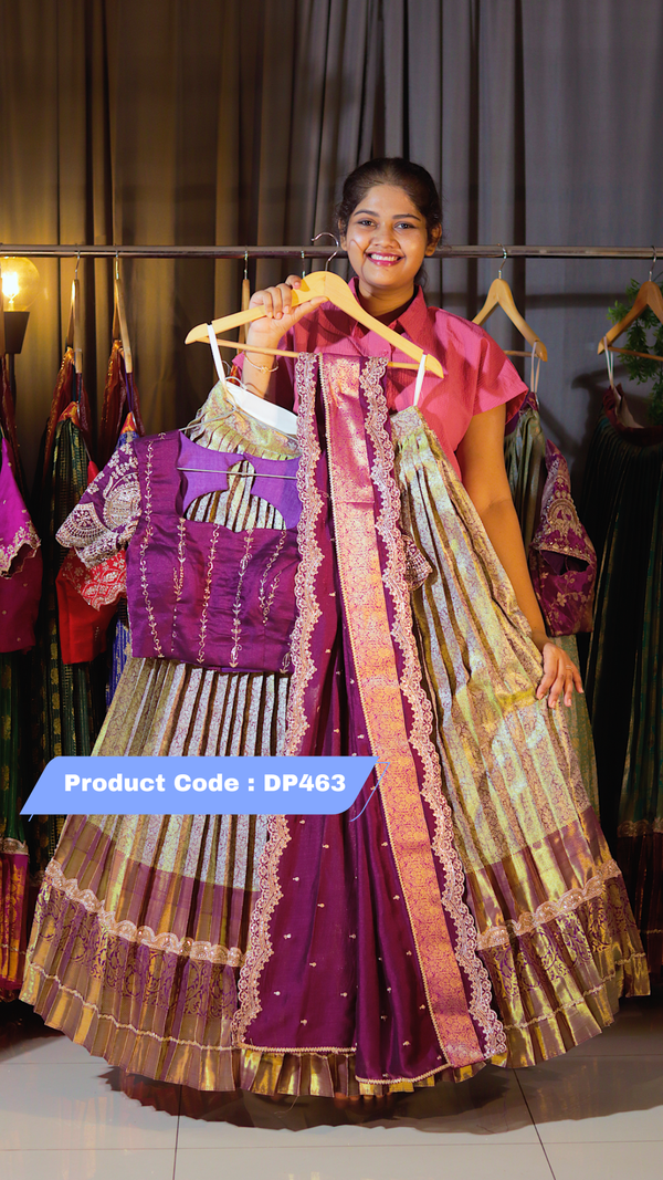 DP463 - Premium Kanchi Pattu Half Saree