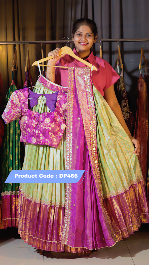 DP466 - Premium Kanchi Pattu Half Saree