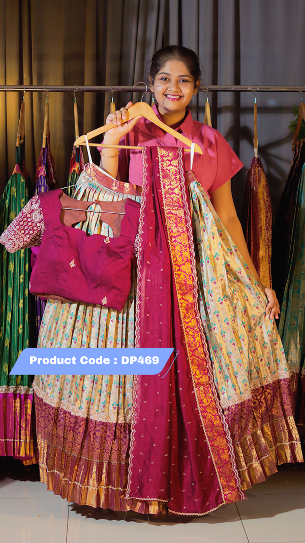 DP469 - Premium Kanchi Pattu Half Saree