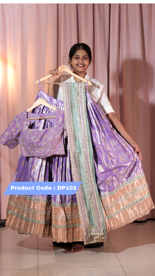 Premium Pattu Ready-Wear Half Saree