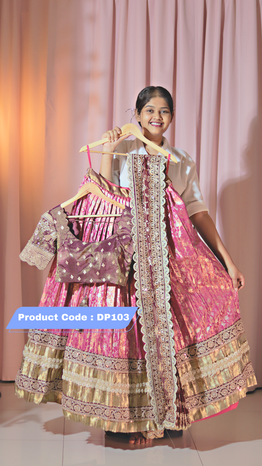 Premium Pattu Ready-Wear Half Saree