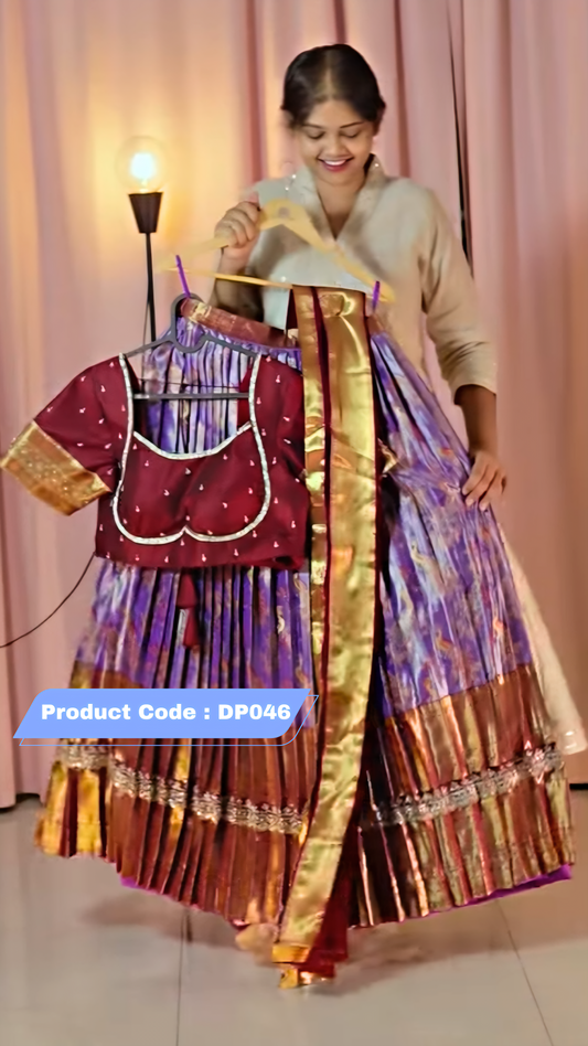 Premium Pattu Ready-Wear Half Saree