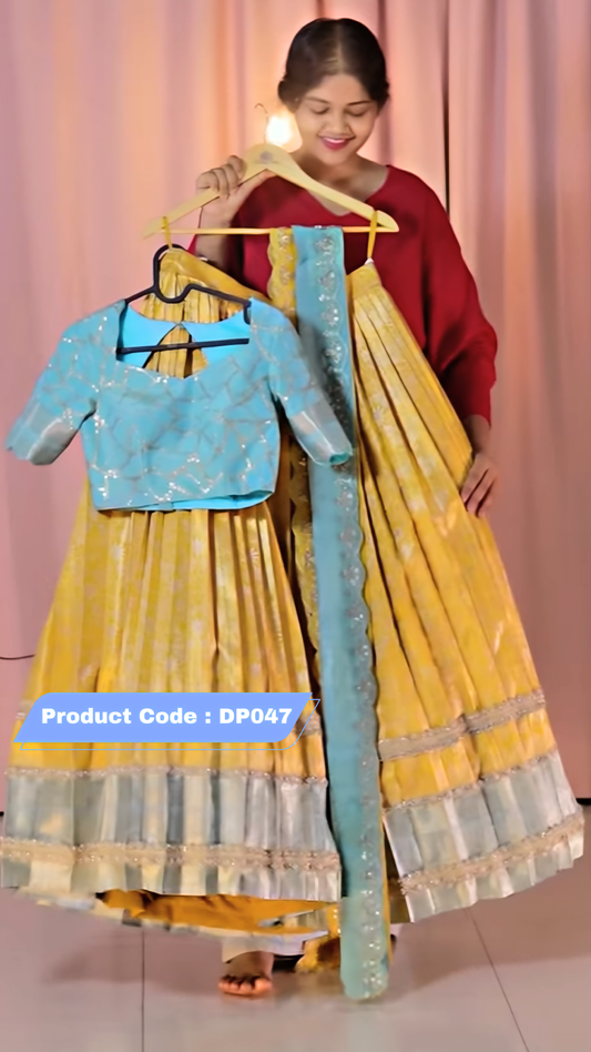 Premium Pattu Ready-Wear Half Saree