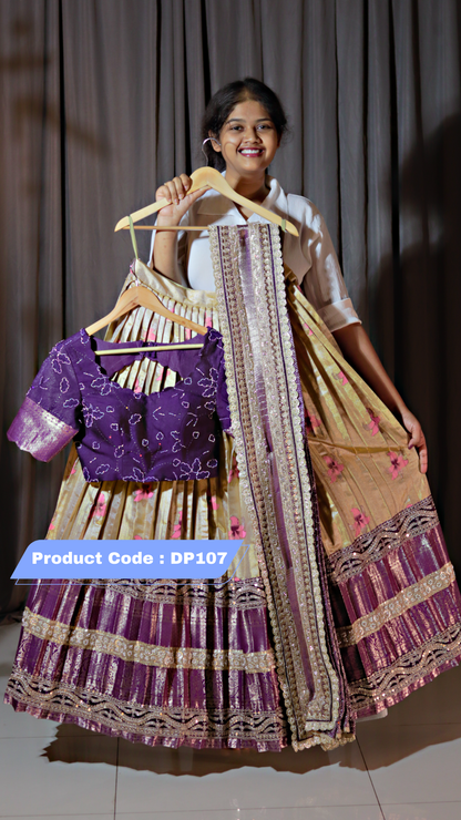 Premium Pattu Ready-Wear Half Saree