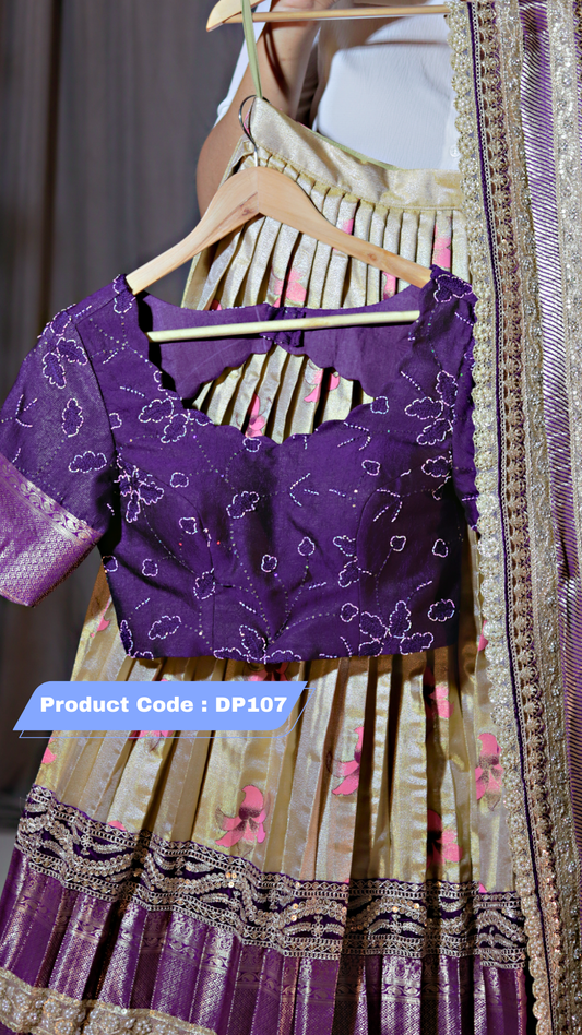 Premium Pattu Ready-Wear Half Saree