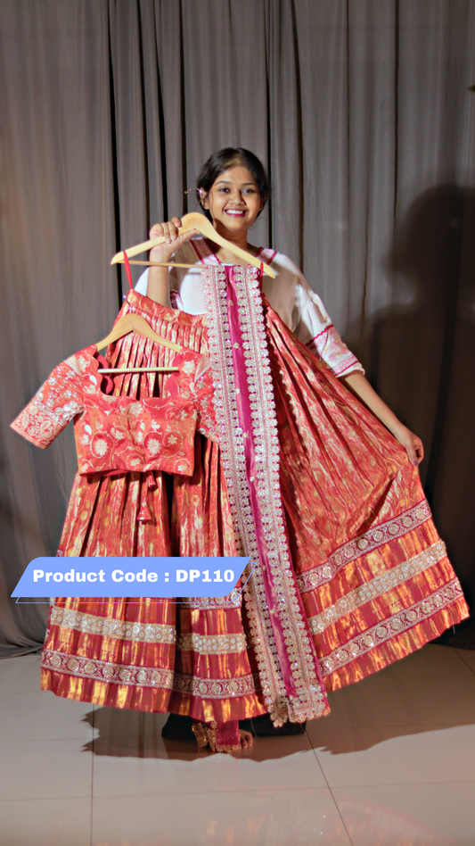 Premium Pattu Ready-Wear Half Saree