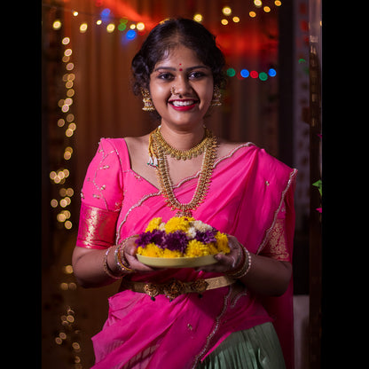 Customizable Traditional Half Saree Set - Choose Your Colors!