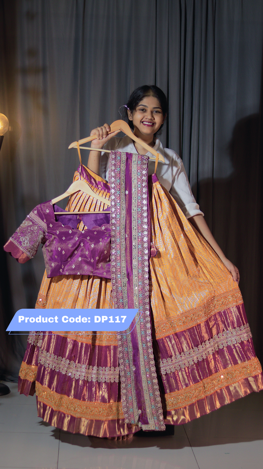 Premium Pattu Ready-Wear Half Saree