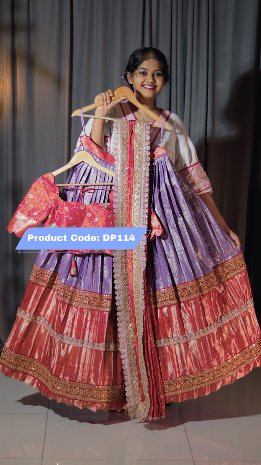 Premium Pattu Ready-Wear Half Saree