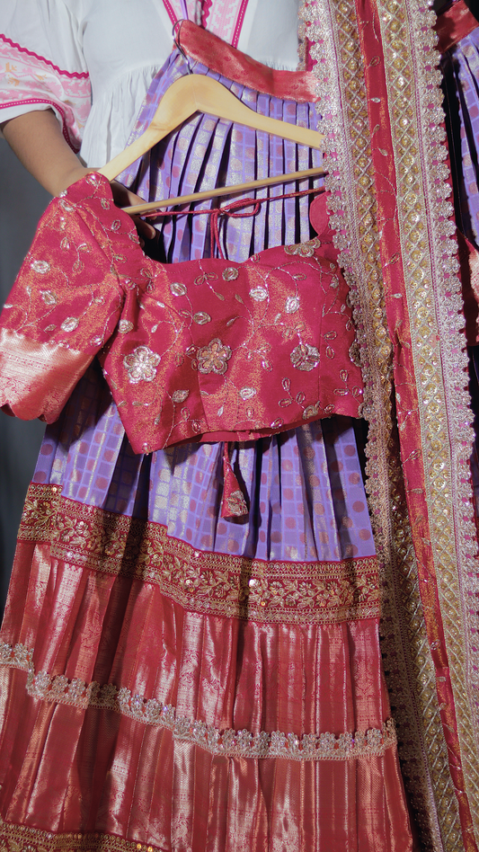 Premium Pattu Ready-Wear Half Saree