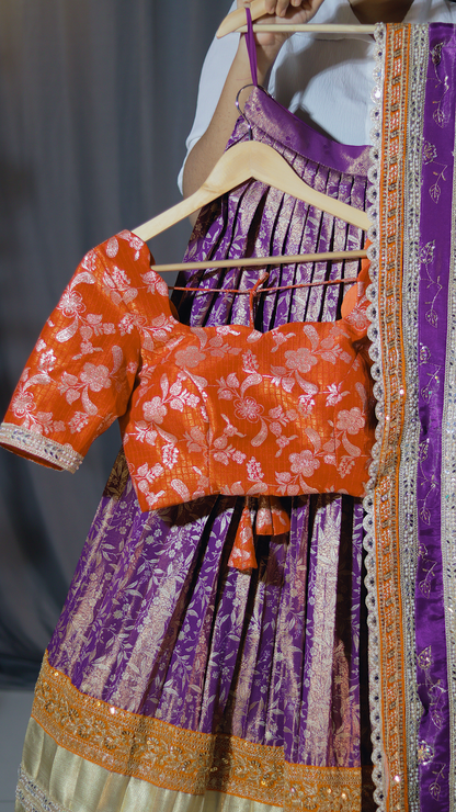 Premium Pattu Ready-Wear Half Saree