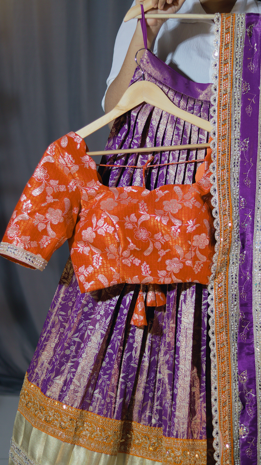 Premium Pattu Ready-Wear Half Saree