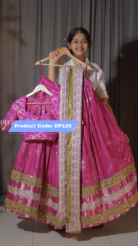 Premium Pattu Ready-Wear Half Saree