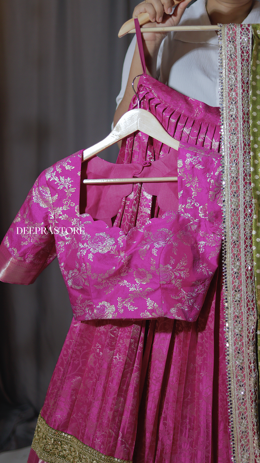 Premium Pattu Ready-Wear Half Saree