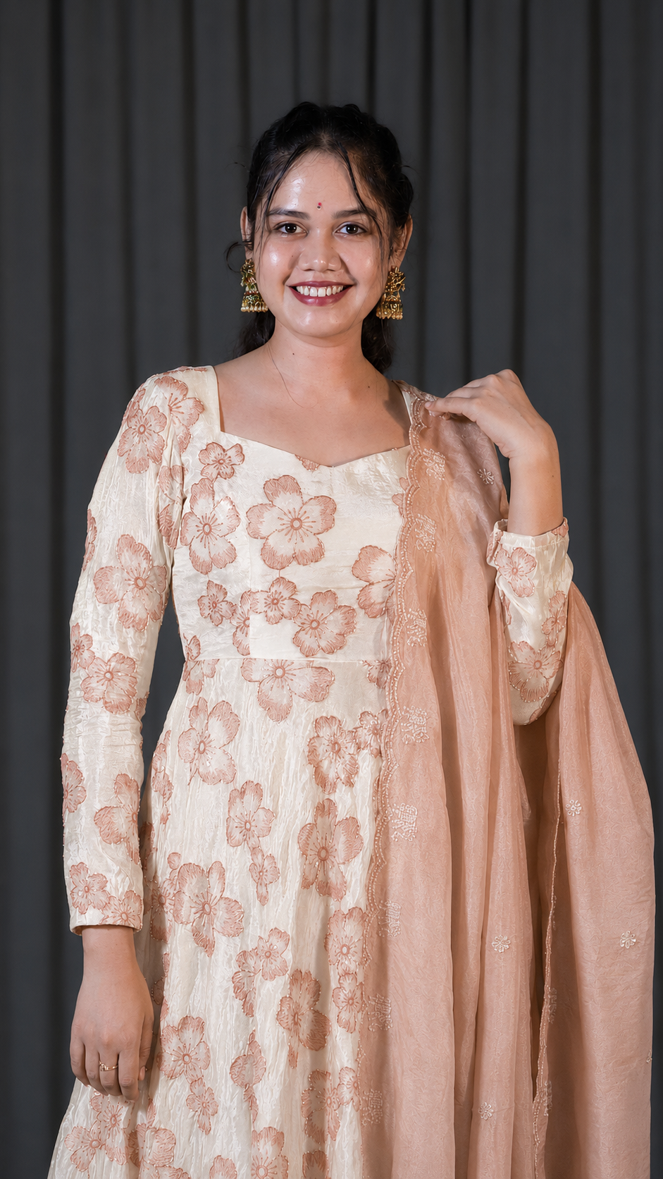 DP-D-053– Two-Piece Anarkali Dress with Dupatta