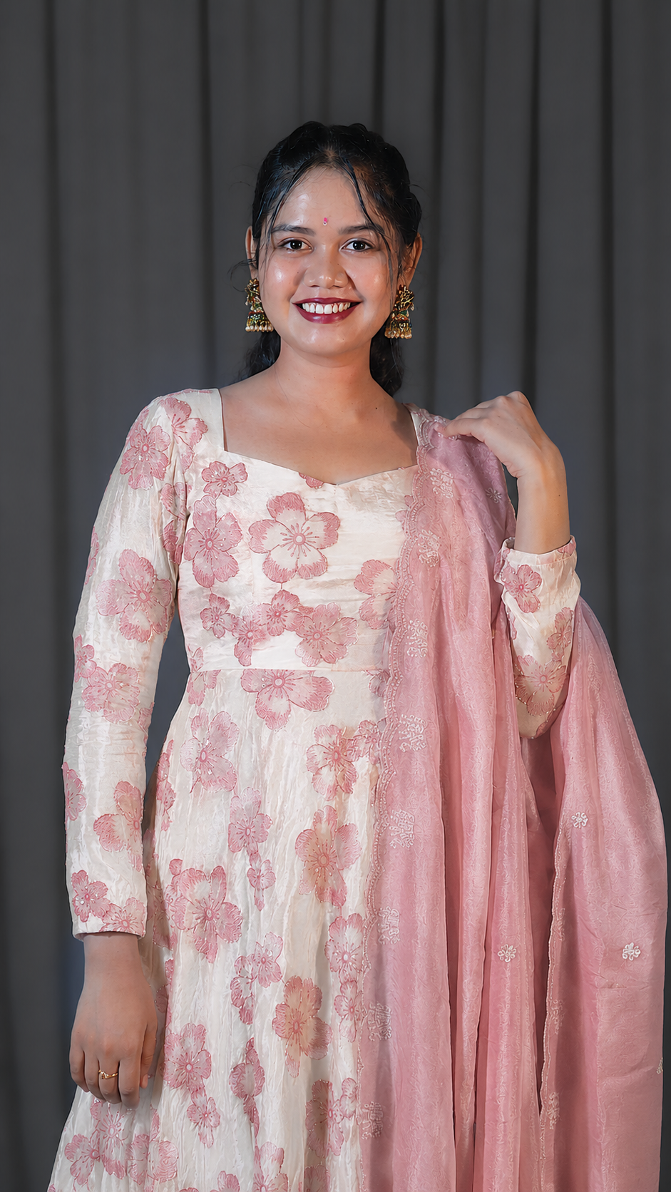 DP-D-053– Two-Piece Anarkali Dress with Dupatta
