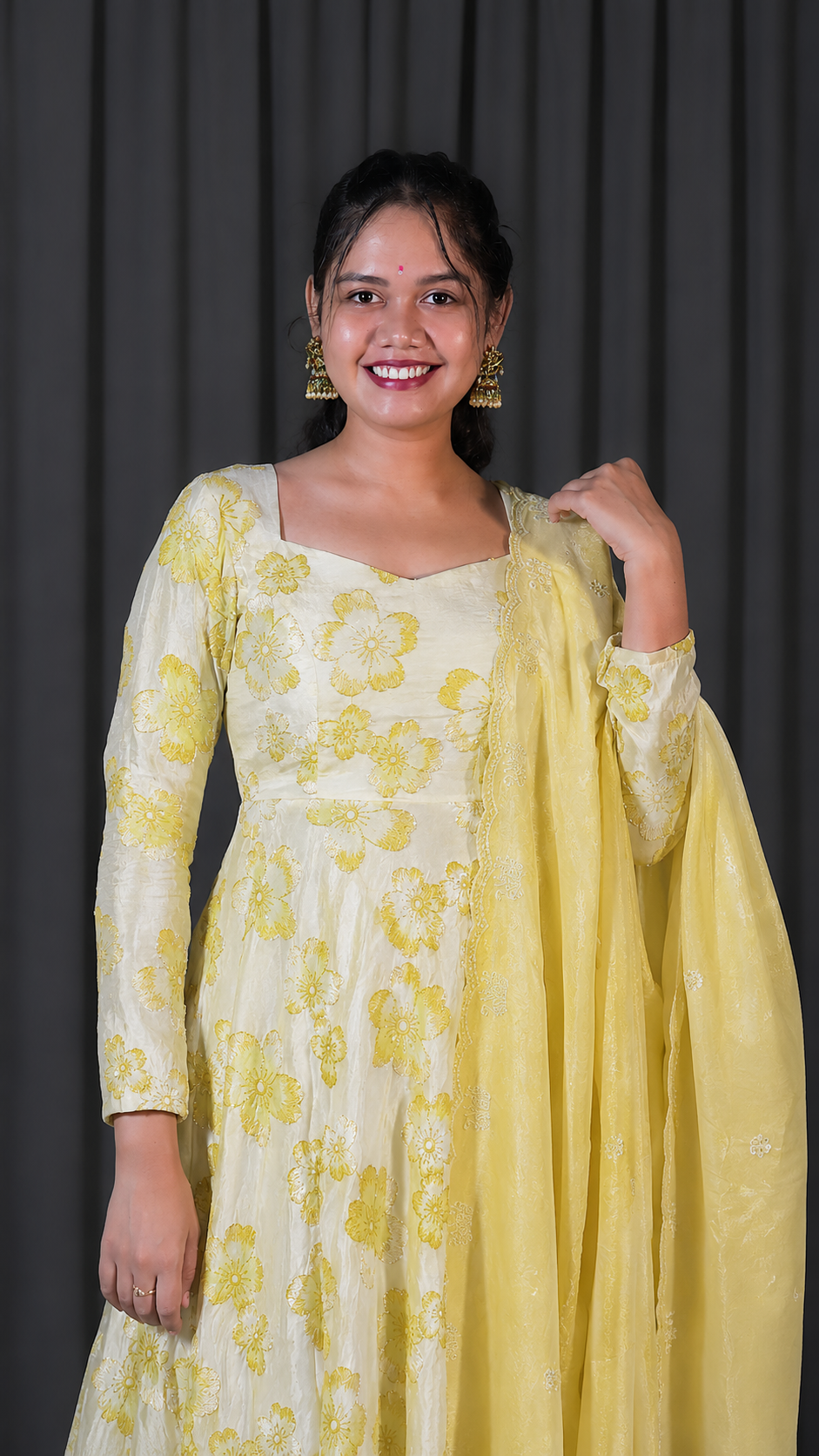 DP-D-053– Two-Piece Anarkali Dress with Dupatta