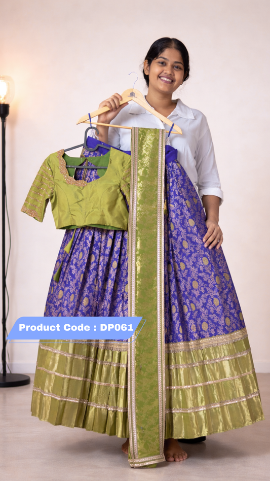 Premium Pattu Ready-Wear Half Saree