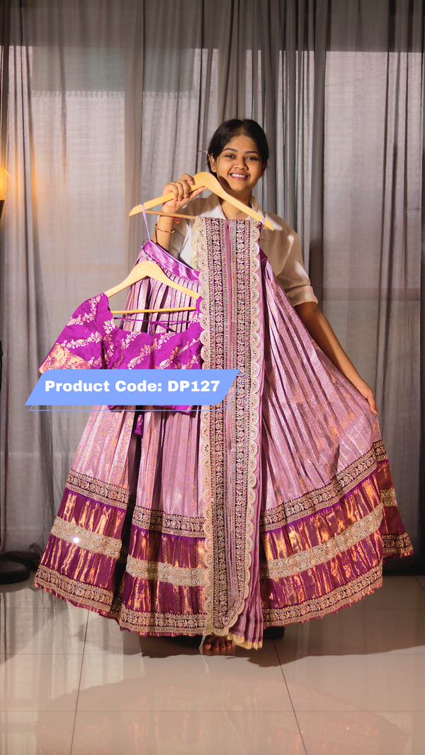 Premium Pattu Ready-Wear Half Saree