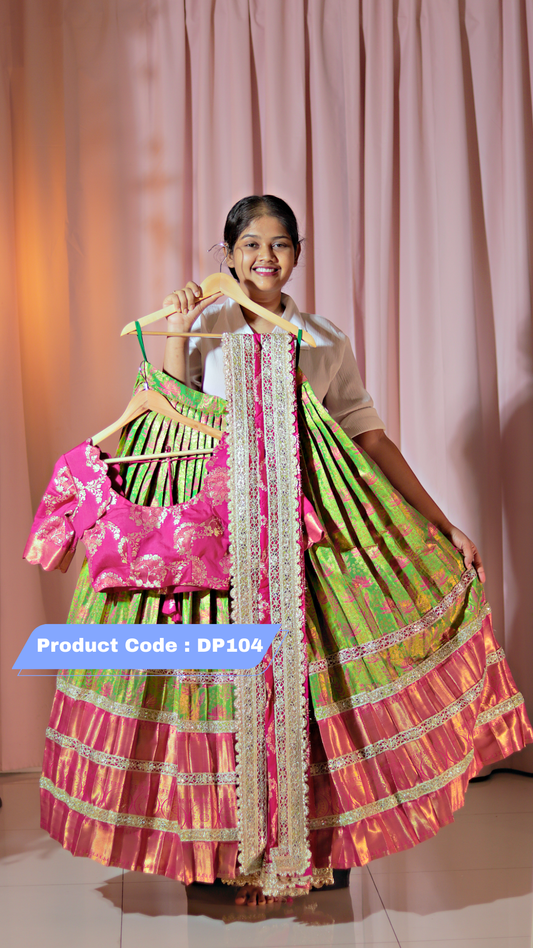 Premium Pattu Ready-Wear Half Saree