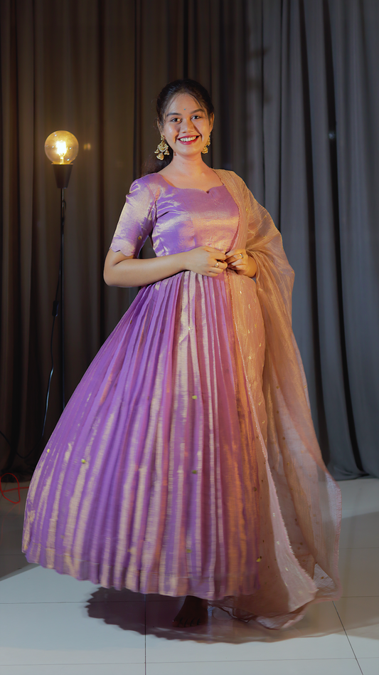 DP-D-051– Two-Piece Anarkali Dress with Dupatta