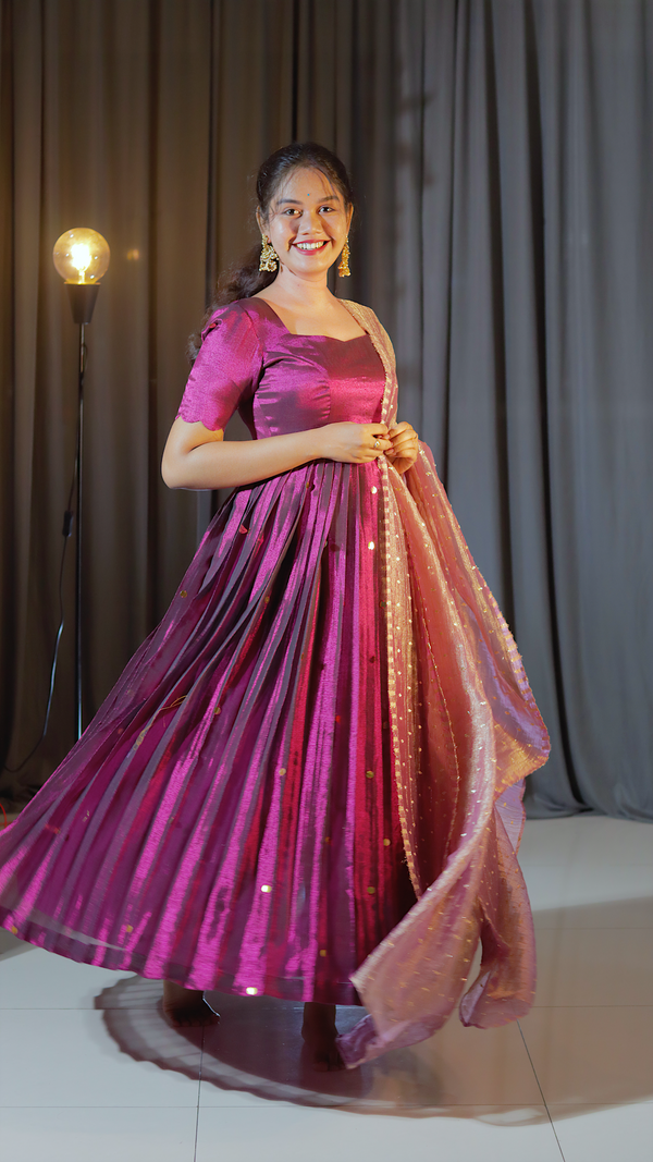DP-D-050– Two-Piece Anarkali Dress with Dupatta