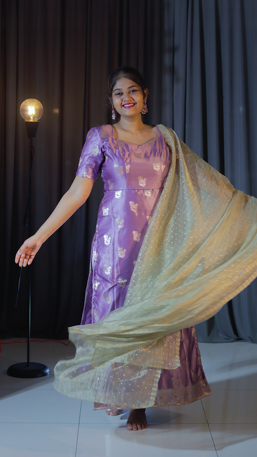 DP-D-044– Two-Piece Anarkali Dress with Dupatta