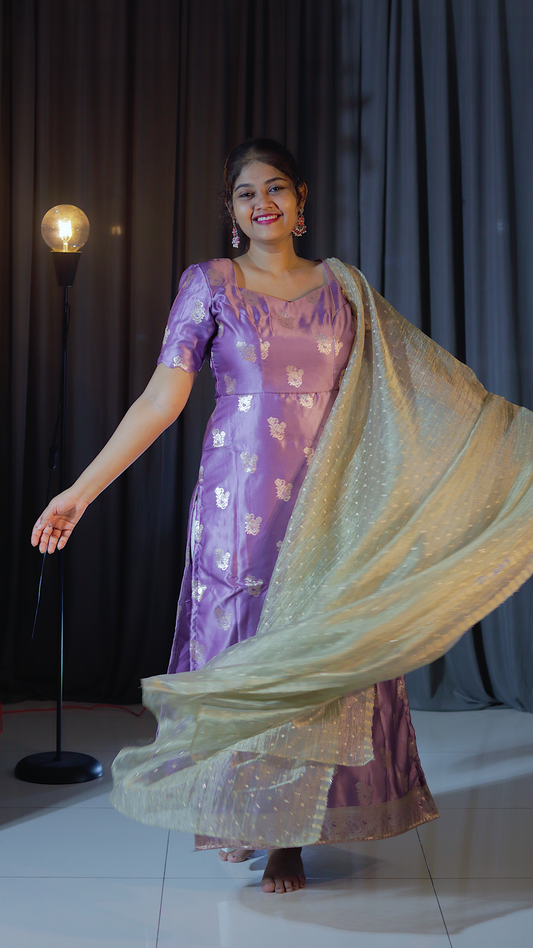 DP-D-044– Two-Piece Anarkali Dress with Dupatta