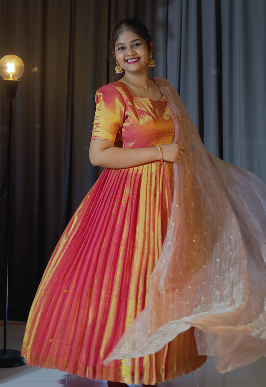 DP-D-043– Two-Piece Anarkali Dress with Dupatta