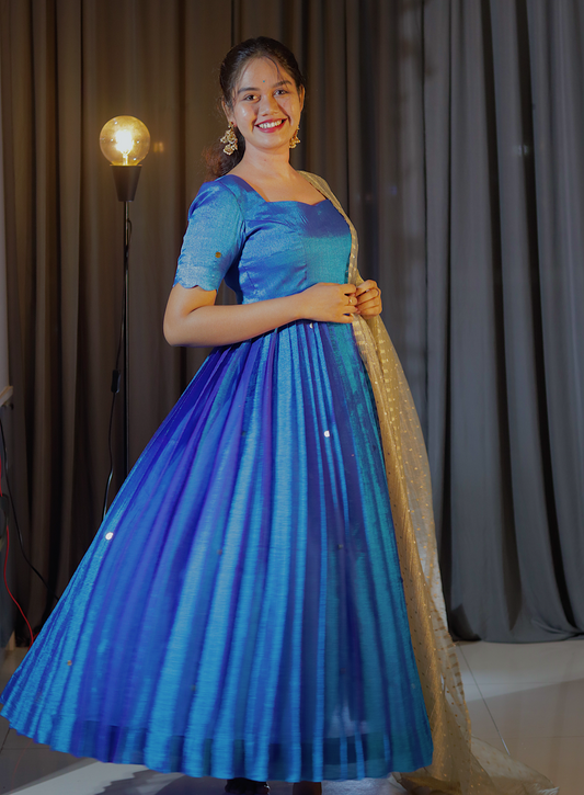 DP-D-046– Two-Piece Anarkali Dress with Dupatta