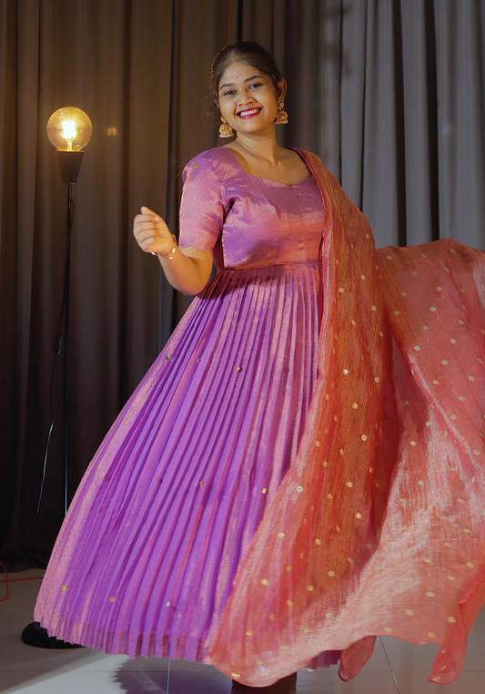DP-D-042– Two-Piece Anarkali Dress with Dupatta