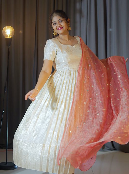 DP-D-034– Two-Piece Anarkali Dress with Dupatta