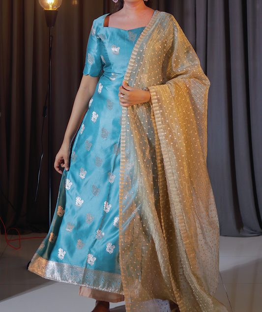 DP-D-036– Two-Piece Anarkali Dress with Dupatta